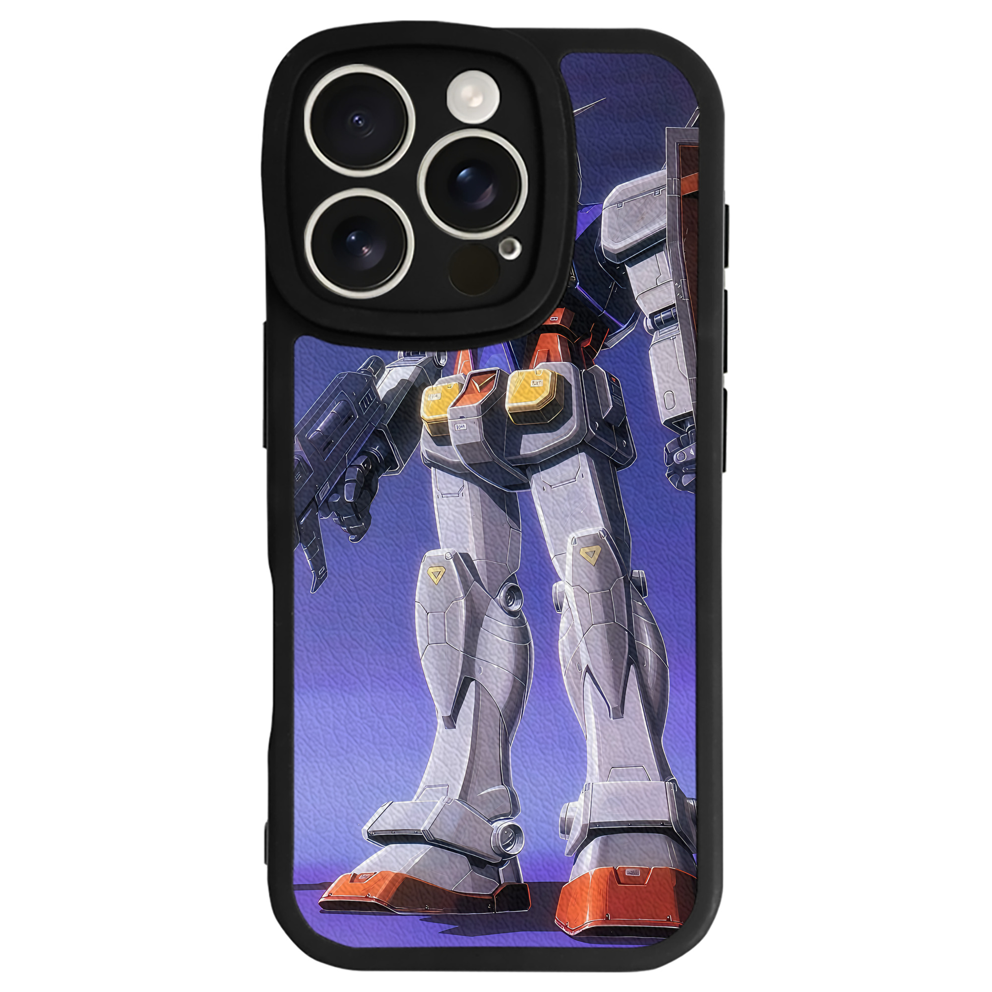 （画像用） 機動戦士ガンダム Mobile Suit Gundam 【iPhone 16シリーズ対応】シリコンスマホケース（レザー調） 材質：シリコン